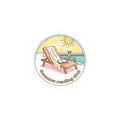 Summer Reading Club Sticker | summer aesthetic, coastal vibes, pastel retro