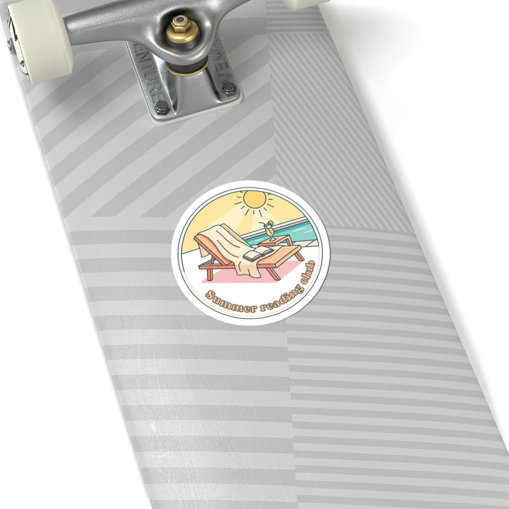 Summer Reading Club Sticker | summer aesthetic, coastal vibes, pastel retro