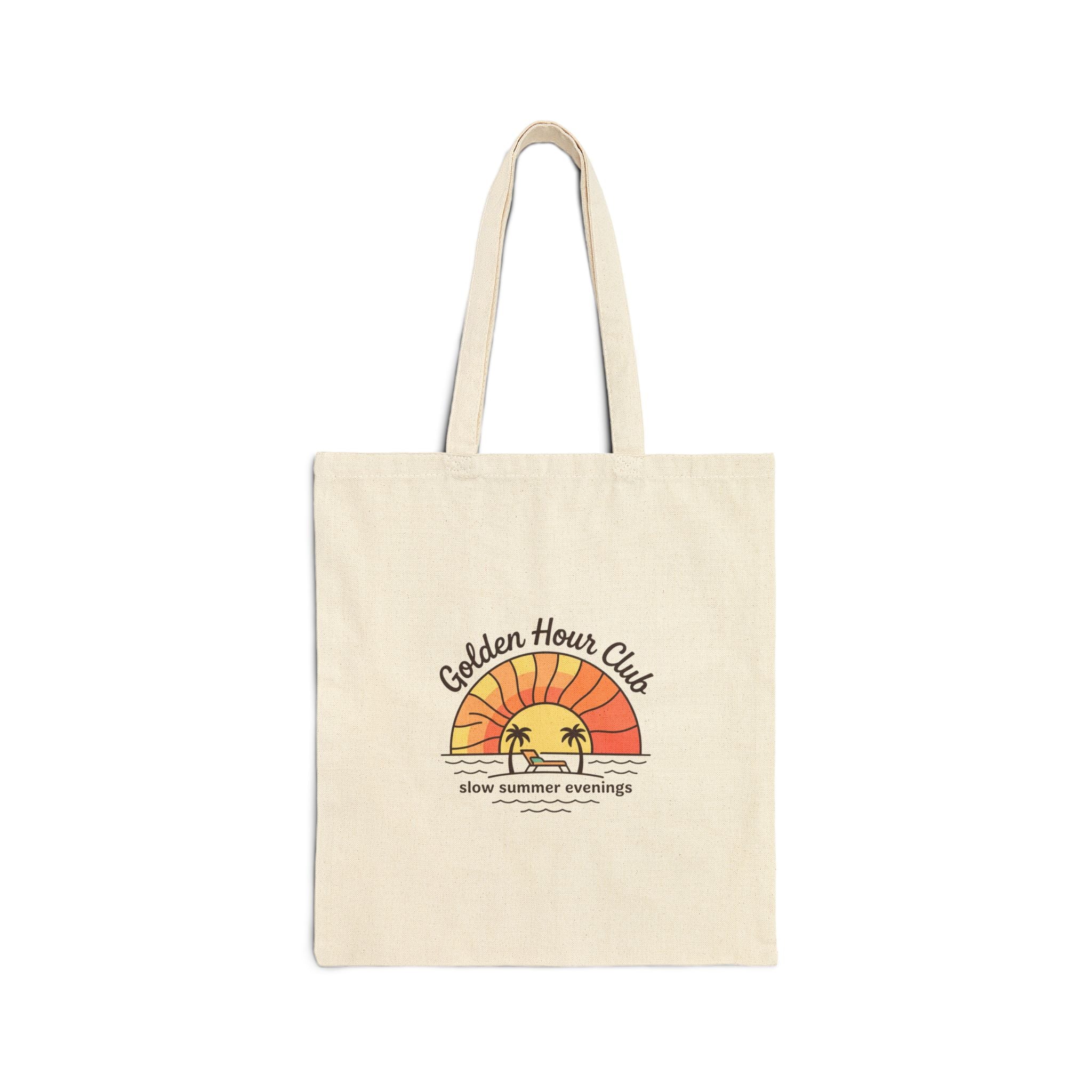 Golden Hour Club Tote, summer aesthetic, coastal vibes, retro pastel