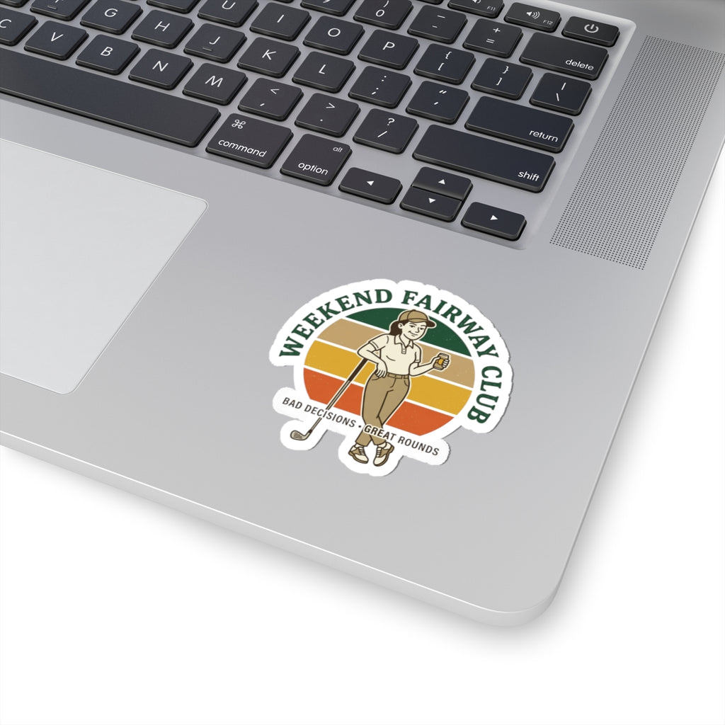 Weekend Fairway Club Sticker | Retro Golf, Bogey Humor