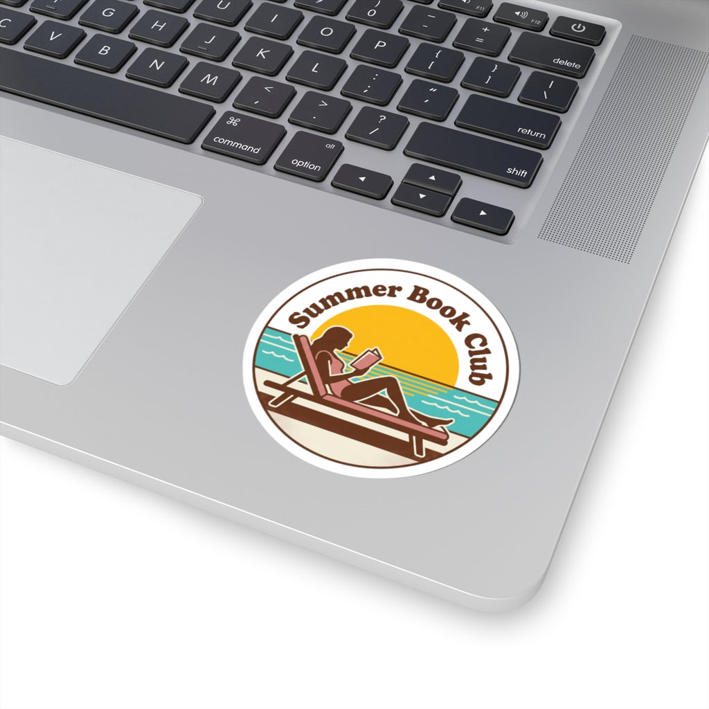 Summer Book Club Kiss-Cut Sticker | summer aesthetic, coastal vibes