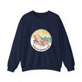 Sunny Beach Lounger Crewneck Sweatshirt | summer aesthetic, coastal vibes