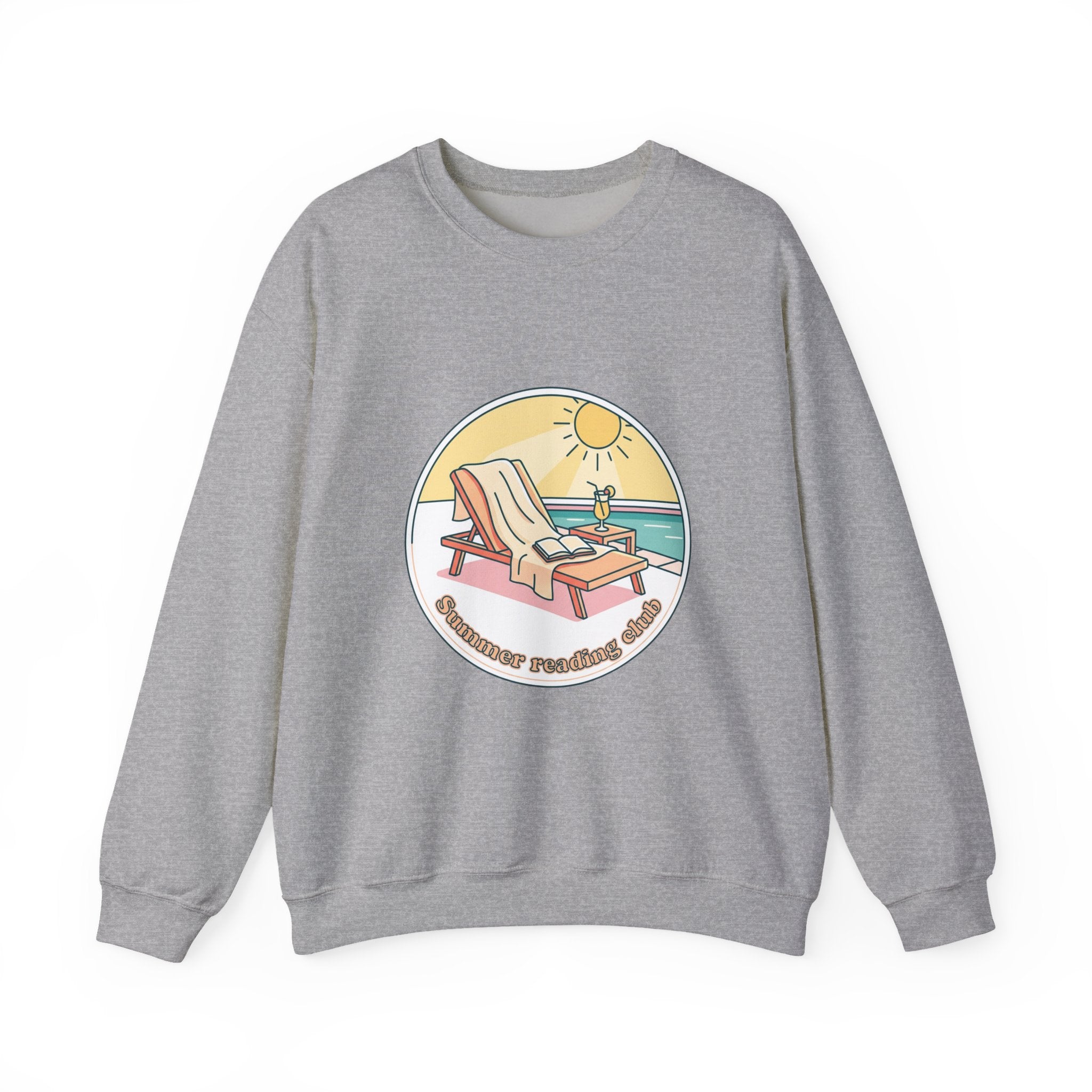 Sunny Beach Lounger Crewneck Sweatshirt | summer aesthetic, coastal vibes