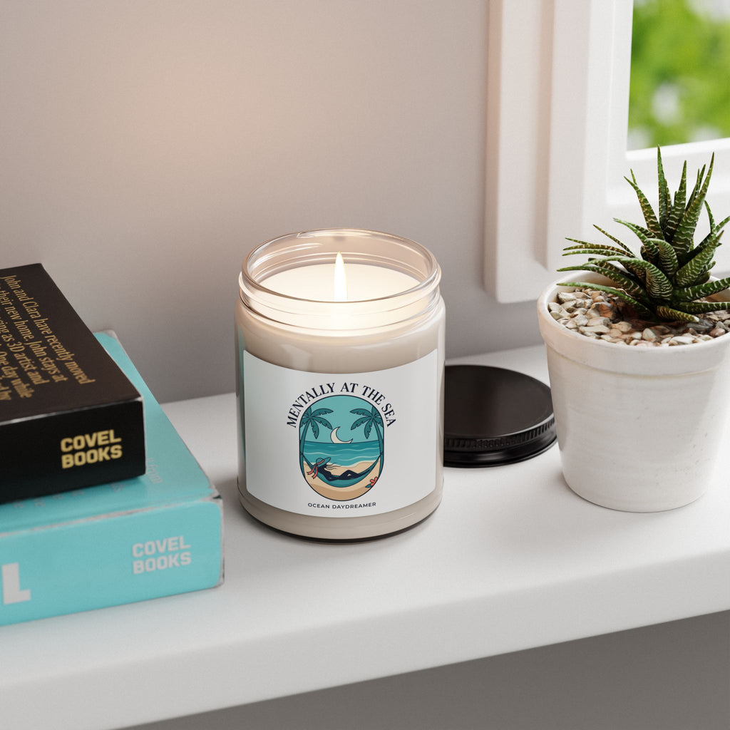Mentally at the Sea Candle | Scented Soy Candle, Coastal Aesthetic, Sea Breeze