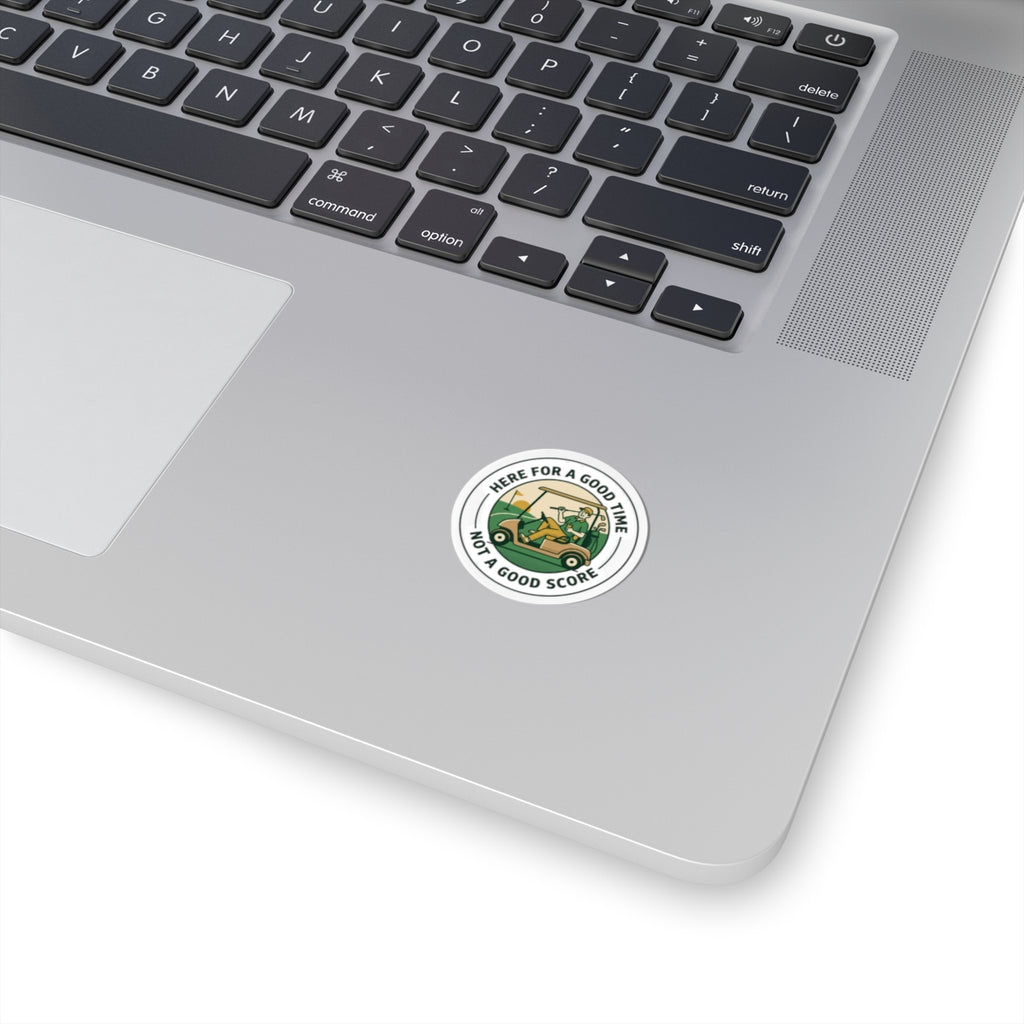 Here for a Good Time Not a Good Score Sticker | Golf, Bogey, Retro Country Club