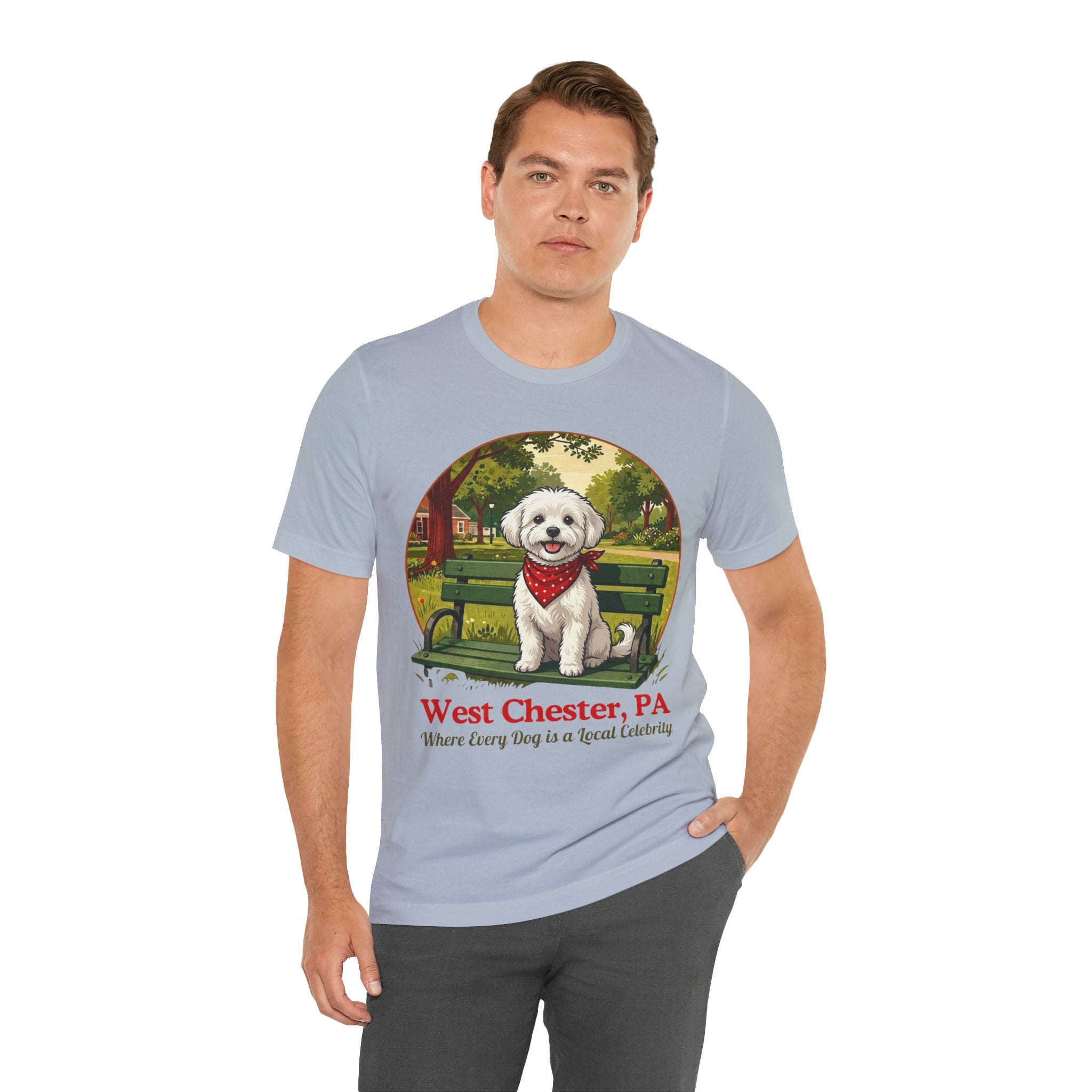 West Chester PA Dog T-Shirt - 'Where Every Dog is a Local Celebrity'