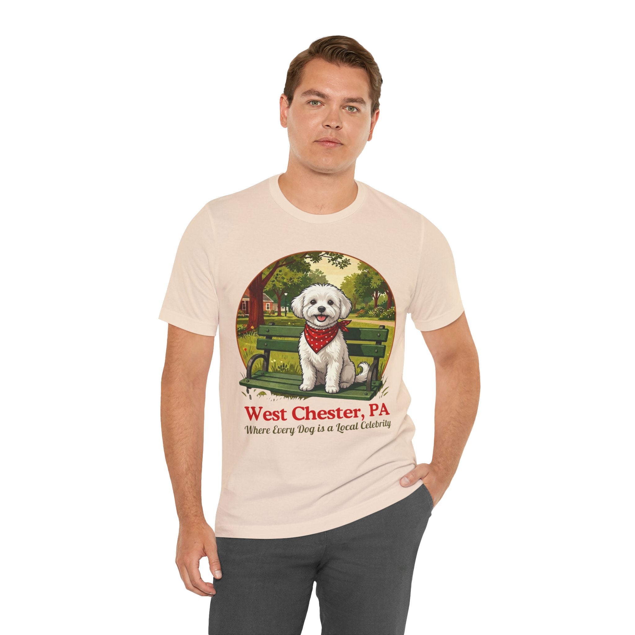 West Chester PA Dog T-Shirt - 'Where Every Dog is a Local Celebrity'