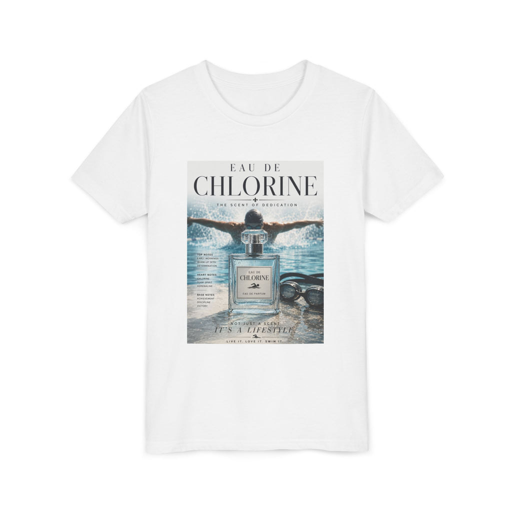 Youth Tee — "Eau de Chlorine" Swim Vibes Graphic Shirt